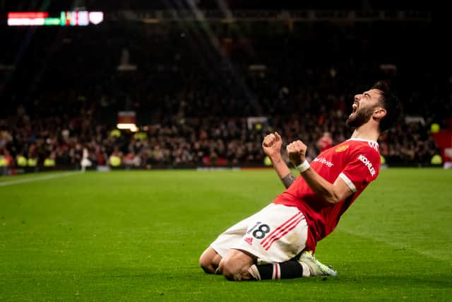 Fernandes scored a second late on. Credit: Getty.