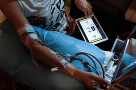 A kidney patient using a dialysis machine. Photo: Oscar del Pozo/AFP via Getty Images