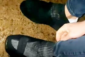 A group of clever clubgoers managed to dupe bouncers who wouldn’t let them in over their white shoes - by using socks Credit: Rachael Silvester / SWNS
