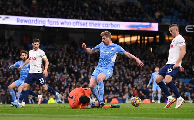 Kevin De Bruyne impressed despite losing. Credit: Getty.