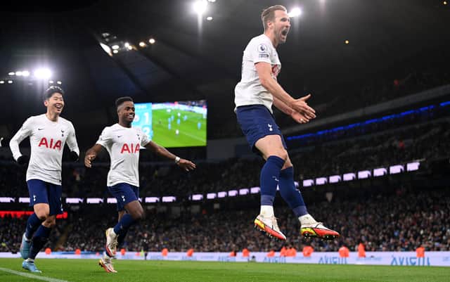 Kane’s injury-time header proved to be the difference between the teams. Credit: Getty.