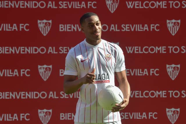 Anthony Martial joined Sevilla on loan in January. Credit: Getty.
