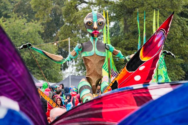 Global Grooves in a parade Credit: Jody Hartley