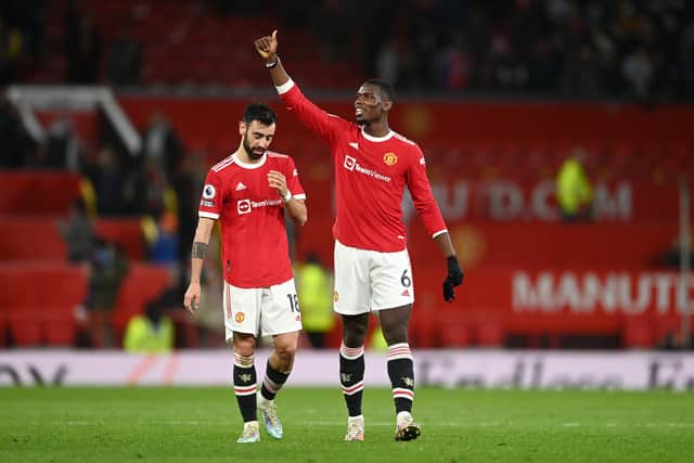 United’s midfield has been unbalanced in games against Leeds and Atletico. Credit: Getty.