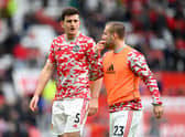 Harry Maguire and Luke Shaw. Credit: Getty.