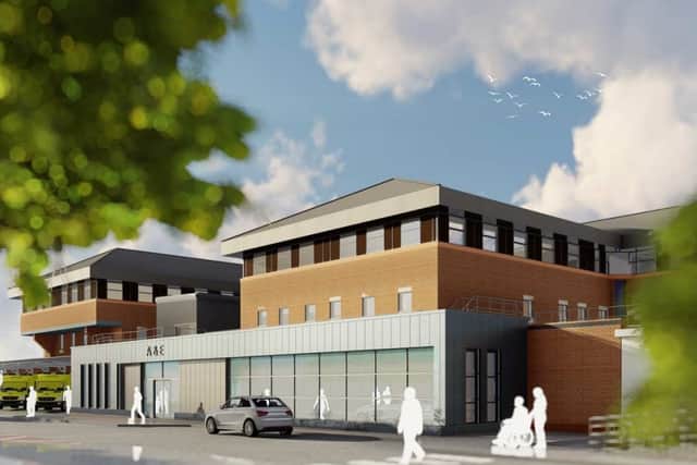 An artist impression of how the refurbed A&E at Tameside Hospital will look Credit:  NHS Tameside and Glossop Hospital Trust. 