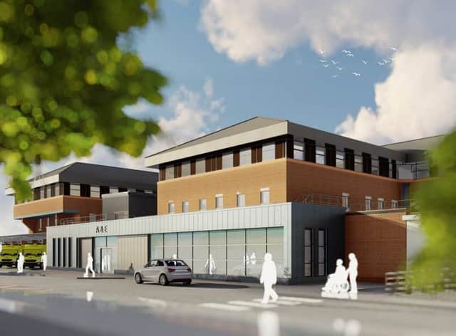 An artist impression of how the refurbed A&E at Tameside Hospital will look Credit:  NHS Tameside and Glossop Hospital Trust. 