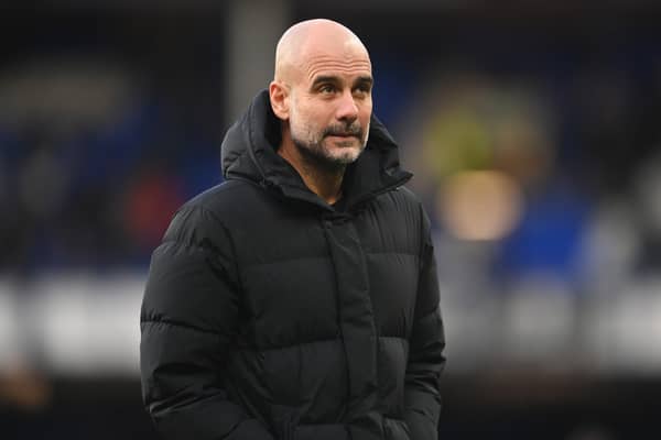 Pep Guardiola thinks Man City’s Premier League clash with Crystal Palace will be difficult. Credit: Getty.