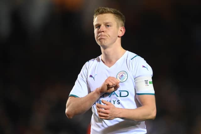 It was another emotional occasion for Zinchenko. Credit: Getty.