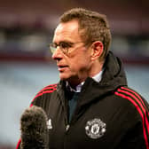 Manchester United interim manager Ralf Rangnick could continue the club’s recent good run at the Etihad. Credit: Getty.