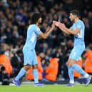 Nathan Ake and Ruben Dias will miss Sunday’s Manchester derby. Credit: Getty.