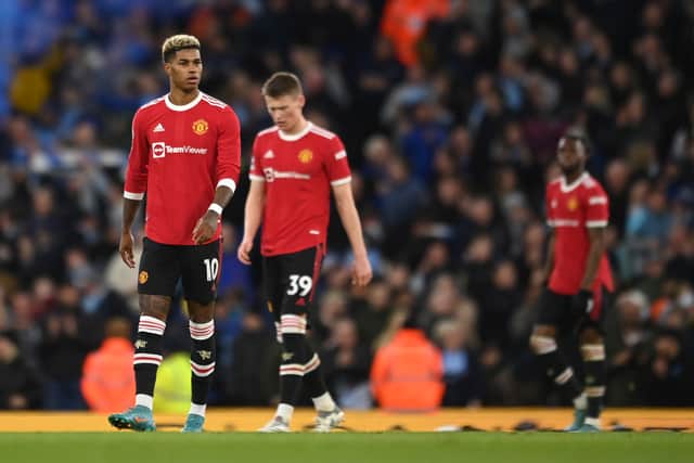It’s been a disappointing campaign for Rashford. Credit: Getty.