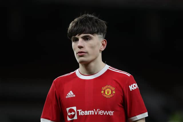 <p>Alejandro Garnacho scored United’s second goal against Wolves in Wednesday’s semi-final. Credit: Getty.</p>