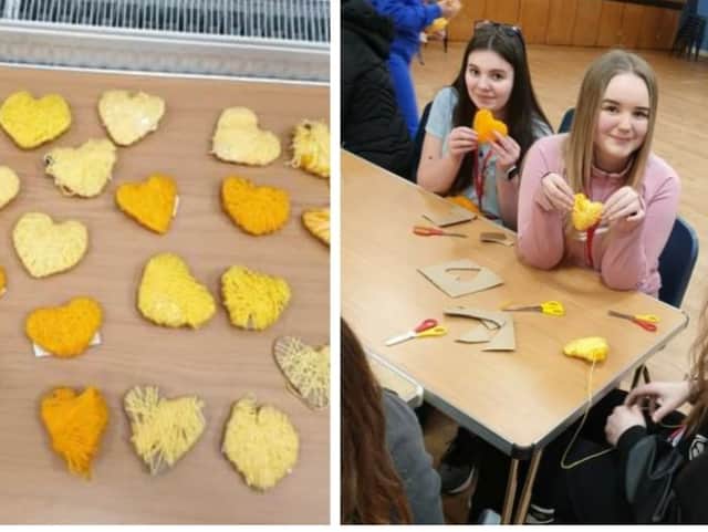Those attending the vigil will be given yellow hearts