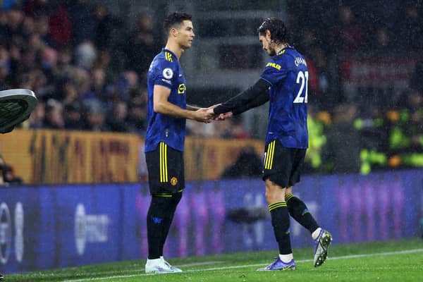 Ronaldo and Cavani could return to the Manchester United team to face Tottenham. Credit: Getty.
