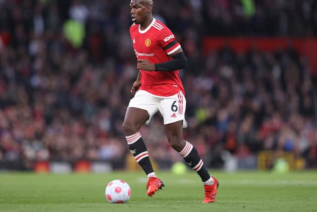 Paul Pogba was sporting a new haircut at Old Trafford. Credit: Getty.