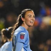  Caroline Weir, pictured previously in action for Manchester City Women Credit: Getty