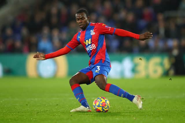 <p>City are monitoring Crystal Palace defender Tyrick Mitchell (The Sun) Credit: Getty. </p>