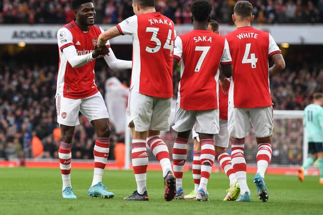 Arsenal are in pole position to claim the final Champions League spot. Credit: Getty.