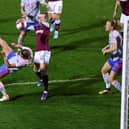 Ella Toone of Manchester United scores their team’s first goal  during the Barclays FA Women’s Super League match between West Ham United Women and Manchester United Women  Credit: Getty