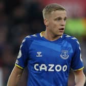 Donny van de Beek has made since appearances for Everton in the Premier League. Credit: Getty. 