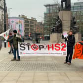 A previous Stop HS2 protest in Manchester