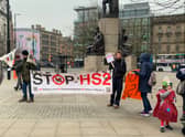 A previous Stop HS2 protest in Manchester