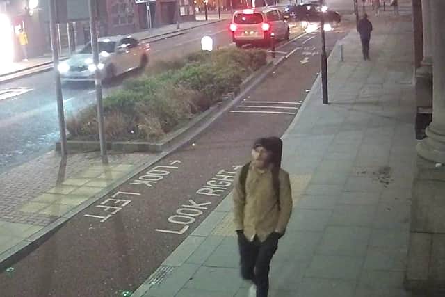 Police want to speak to this man in connection with an investigation into a sexual 