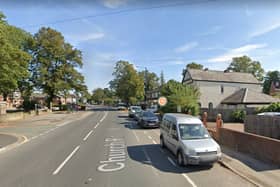 The accident happened in Church Road in Urmston Credit: google
