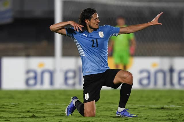 Cavani will be aiming to end the South American qualifiers on a positive note for Uruguay. Credit: Getty.