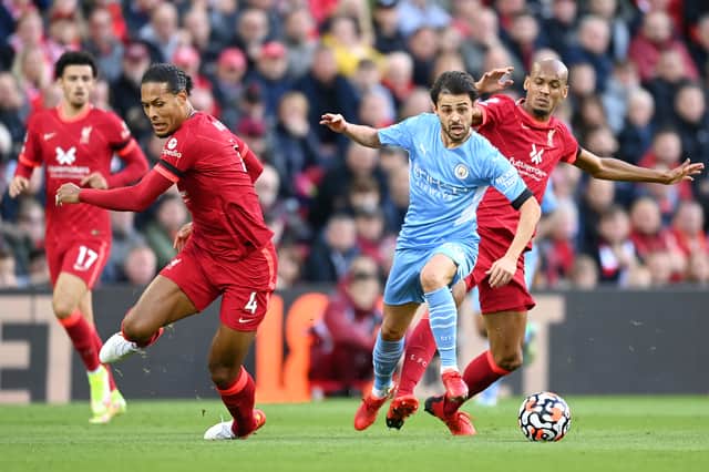 Liverpool and Manchester City will meet in the Premier League and FA Cup, but could also play out the Champions League final. Credit: Getty.