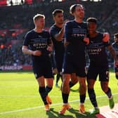 Manchester City beat Southampton 4-1 in their quarter-final on Sunday. Credit: Getty.