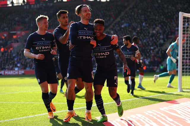 Manchester City beat Southampton 4-1 in their quarter-final on Sunday. Credit: Getty.