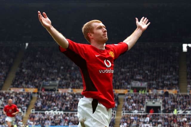 Paul Scholes played 718 games for United during his career. Credit: Getty.