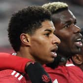Marcus Rashford, Paul Pogba and Aaron Wan-Bissaka could leave United this summer. Credit: Getty.