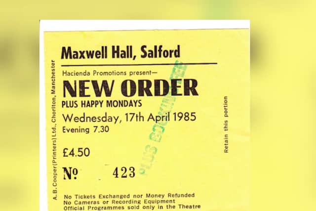 New Order and The Happy Mondays played a gig at Maxwell Hall