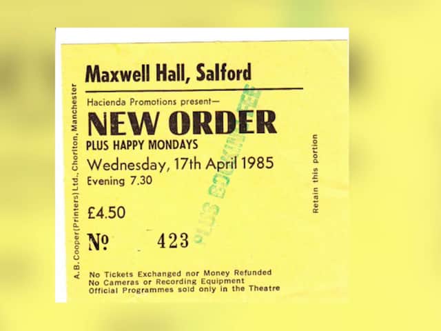 New Order and The Happy Mondays played a gig at Maxwell Hall