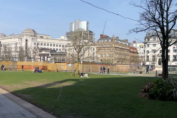 Piccadilly Gardens in Manchester 