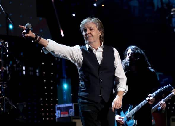  Paul McCartney performs Credit: Getty