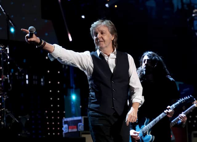 Paul McCartney performs Credit: Getty