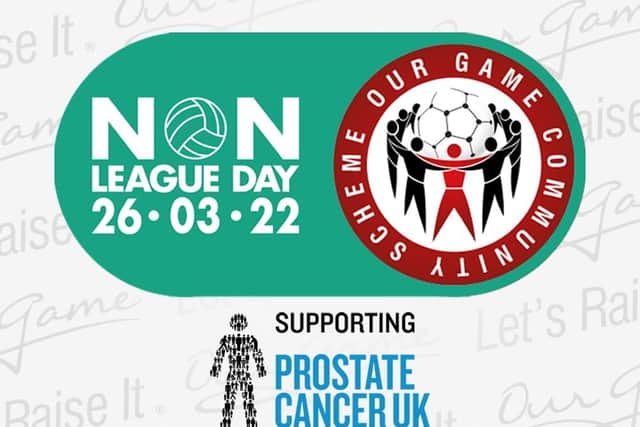 Non League Day and Prostate Cancer UK work alongside each to promote men getting checked for the disease. Credit: Prostate Cancer UK 