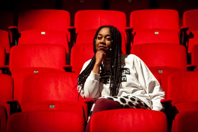 Keisha Thompson in the theatre at Contact. Photo: Audrey Albert