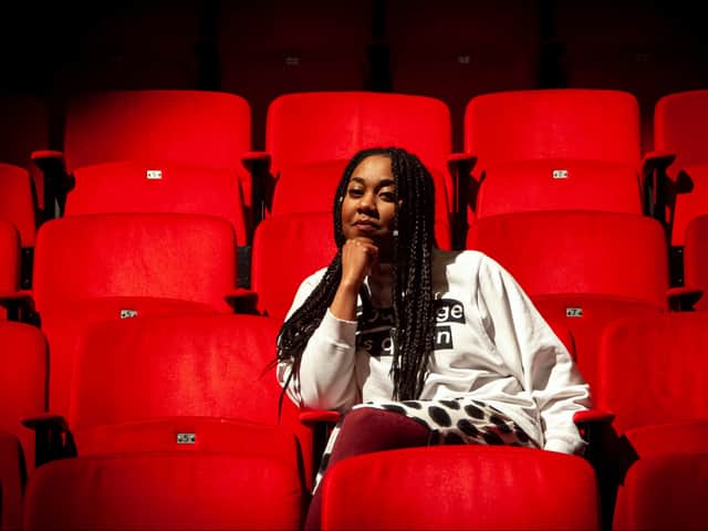 Keisha Thompson in the theatre at Contact. Photo: Audrey Albert