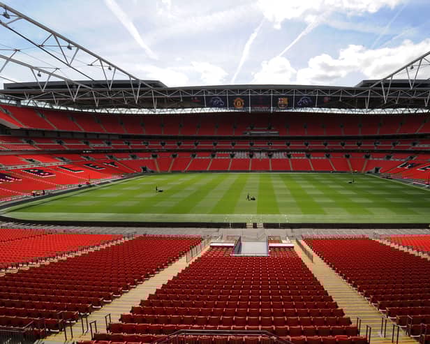 Wembley Stadium.