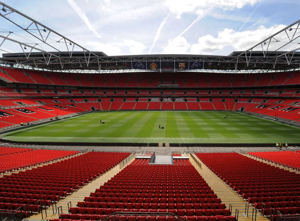 <p>Wembley Stadium.</p>