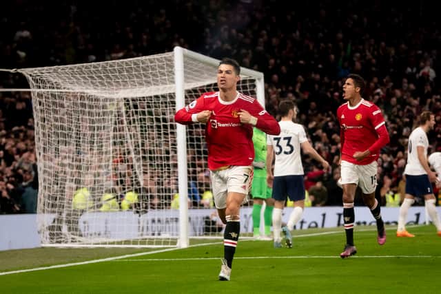 Ronaldo has scored a quarter of United’s league goals this season. Credit: Getty.