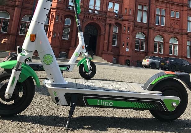E-scooter at the University of Salford Credit: via LDRS