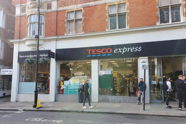 Tesco Express in Hampstead Credit: SWNS