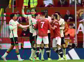 United vs Liverpool is often a fiery encounter. Credit: Getty.