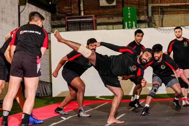 Manchester Raiders in training